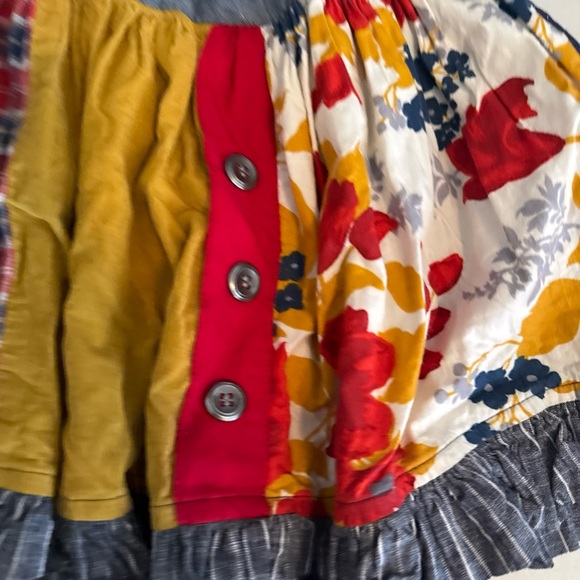 Colorful Patchwork girls persnickety Skirt 8 - Picture 4 of 12